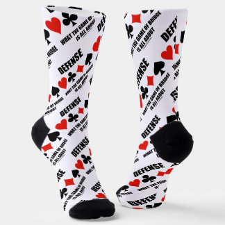 Verteidigung, worum es beim Spiel der Brücke geht Socken