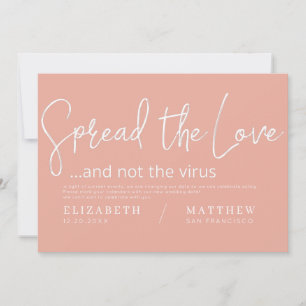 Verteilen Sie die Liebe Moderne Elegante Hochzeit Save The Date