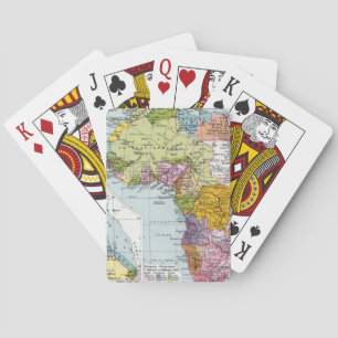 VERTEILTES AFRIKA, 1914 SPIELKARTEN