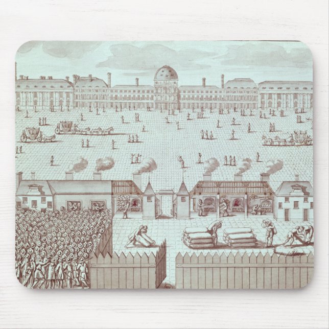 Verteilung des Brotes am Tuileries Kiosk Mousepad (Vorne)