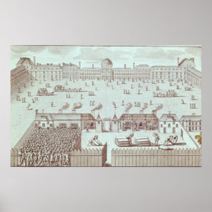 Verteilung des Brotes am Tuileries Kiosk Poster