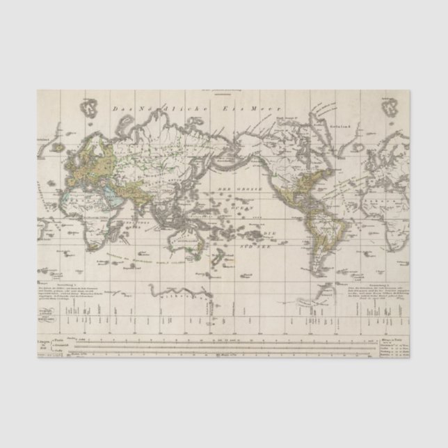 Verteilung Indo germanischer Leute Seidenpapier (Vorderseite)