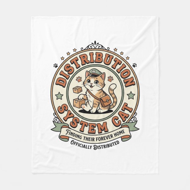 Verteilungssystem Katze Verteilungssystem Katze Vi Fleecedecke (Vorderseite)