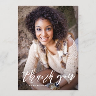 Vertical Abschluss, handgeschriebenes Skript Viele Dankeskarte