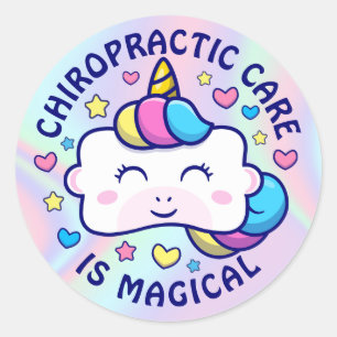 Verticorn™ Chiropractic Care ist ein magisches K Runder Aufkleber