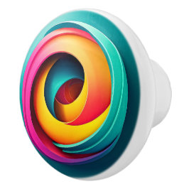 Vertiefung der optischen Illusion von Wirbel Keramikknauf