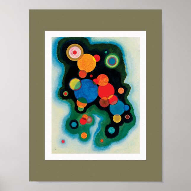 Vertiefung des Impulses von Wassily Kandinsky Poster (Vorne)