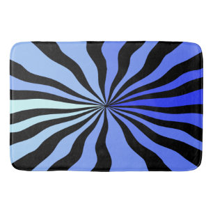 Vertigo A-GoGo in Schwarz und Blau Badematte