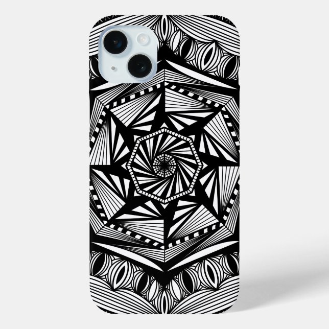 Vertigo mandala Case-Mate iPhone hülle (Rückseite)