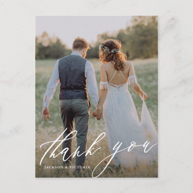 Vertikal Danke, Postcard Ankündigungspostkarte (Vorderseite)