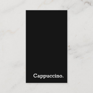 Vertikal dunkle Loyalität Cappuccino Punch Card Treuekarte