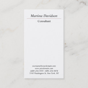 Vertikal einzigartig kreativ Beruflich Visitenkarte