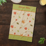 Vertikal farbiger Herbst lässt benutzerdefinierten Geschirrtuch<br><div class="desc">Diese bunten Herbstblätter aus Eichen,  Ahornbäumen und vielem mehr sind perfekt,  um Ihre Küche in warmen Herbstfarben zu beleuchten. Sie können die farbige Fallmeldung durch die Standard Herbstübersicht anpassen.</div>