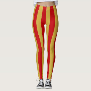 Vertikal gestreift, nationale Flaggenfarben Monten Leggings