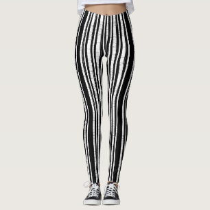 Vertikal gestreifte Leggings