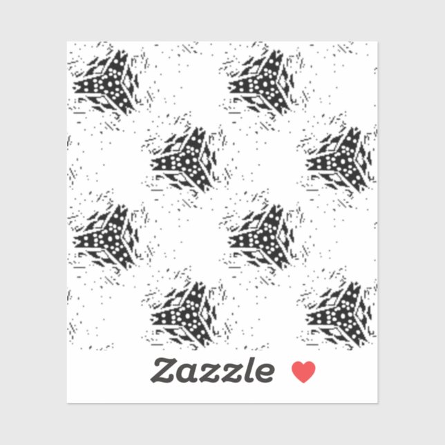 Vertikal, Holzkohle, Dünenkleber mit kundenspezifi Aufkleber (Blatt)