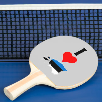 Vertikal I Liebe Estland / I Herz Estnisch Estnisc Tischtennis Schläger