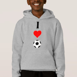 Vertikal I Liebe Soccer / I Herzsoccer Boys Hoodie