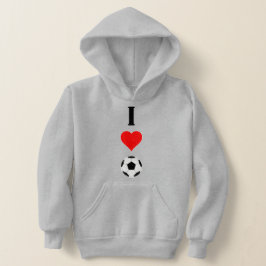 Vertikal I Liebe Soccer / I Herzsoccer Boys Hoodie