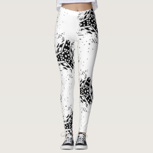 Vertikal, Kohle, Düne Leggings