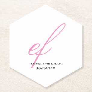 Vertikal, modern, rosa, grau, riesig untersetzer