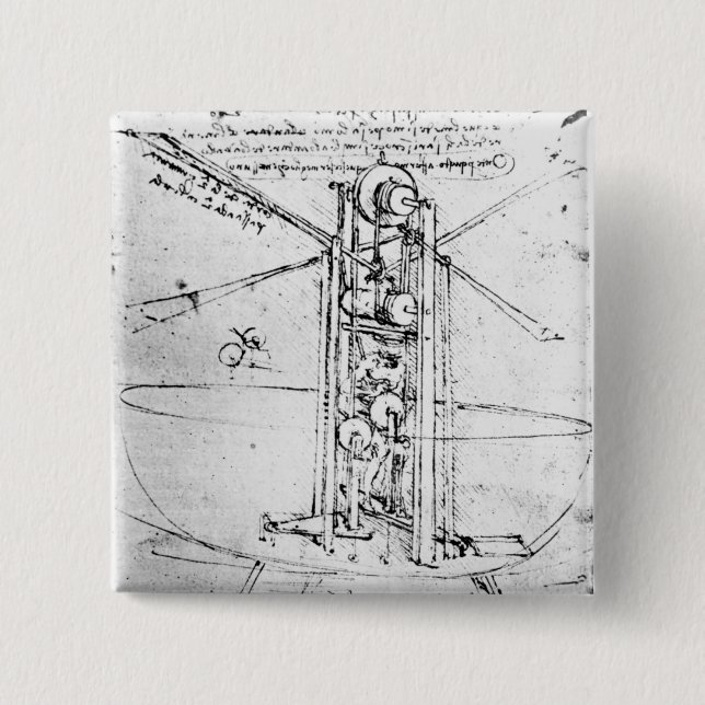 Vertikal stehendes Vogel-winged Fliegen Button (Vorderseite)