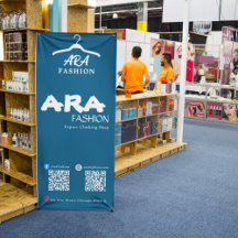 Vertikal verwendbares Banner für Unternehmen