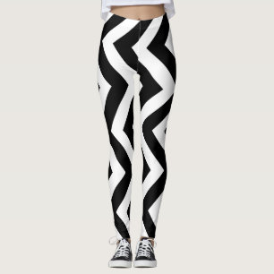 Vertikal Zickzack Leggings
