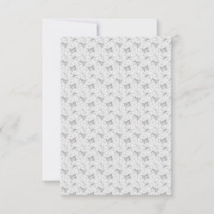Vertikaldesign One Hundred Two RSVP Karte