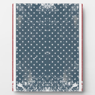 vertikale amerikanische Flagge Fotoplatte