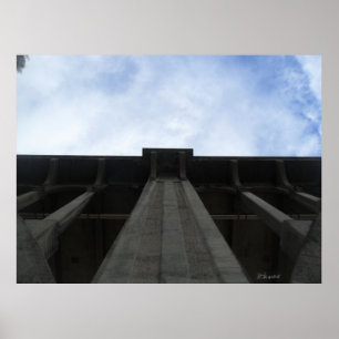 Vertikale Ansicht der Colorado Street Bridge Poster