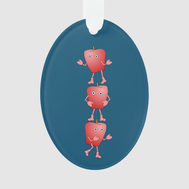 Vertikale Äpfel Ornament (Vorderseite)