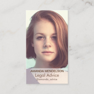 Vertikale Bildvorlage Visitenkarte