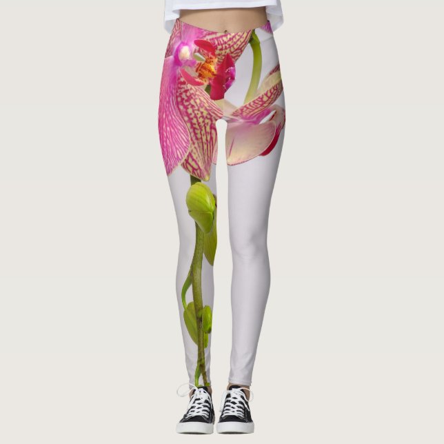Vertikale Blume Leggings (Vorderseite)