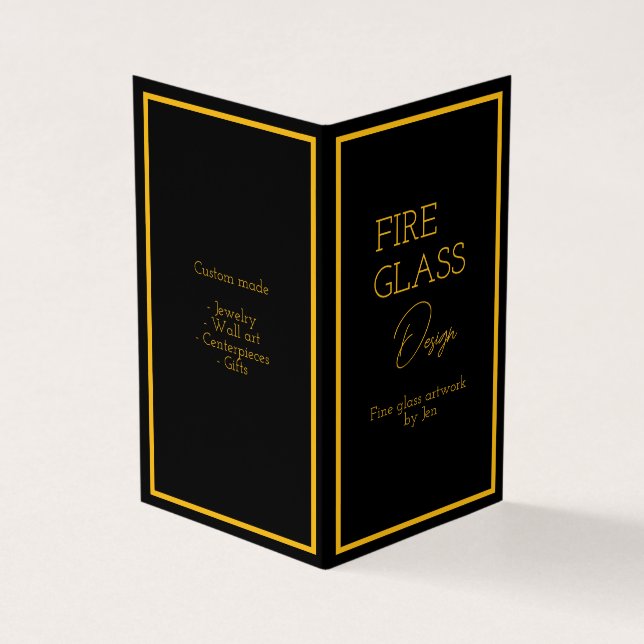 Vertikale, buchgeklappte Visitenkarte Visitenkarten (Vorderseite)