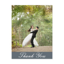 Vertikale Custom Wedding Foto von Thank You