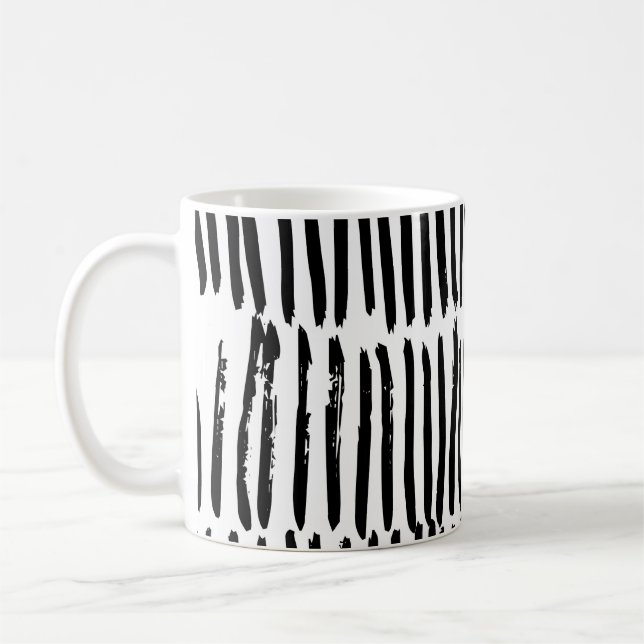 Vertikale Elemente: HandGezeichnet Nahtloser Stil. Kaffeetasse (Links)