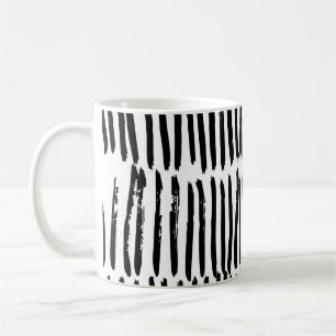 Vertikale Elemente: Nahtloser Handzeichnungsstil. Kaffeetasse