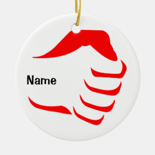 Vertikale Faust-Verzierung Keramikornament