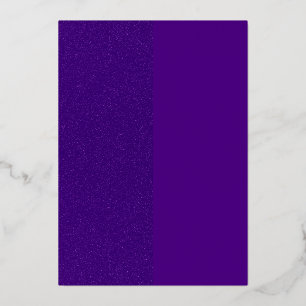 Vertikale, geteilte, violette Folien-Einladung – A Folieneinladung