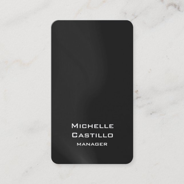 Vertikale Grauwellen Einzigartiges Design Visitenkarte (Vorderseite)