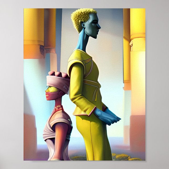 Vertikale Grenzen Ken Gage Design Poster (Vorne)