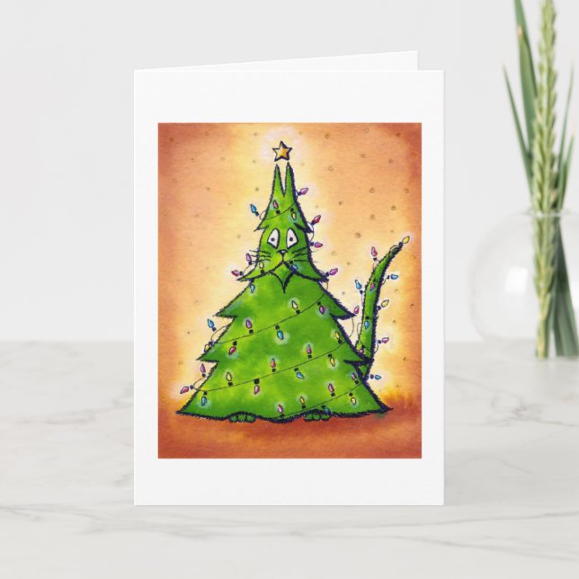 Vertikale Grußkarte Feiertagskarte (Vorderseite)