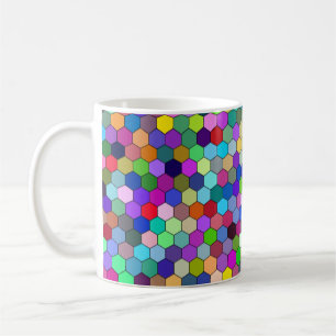 Vertikale Hexagons 11oz Tasse