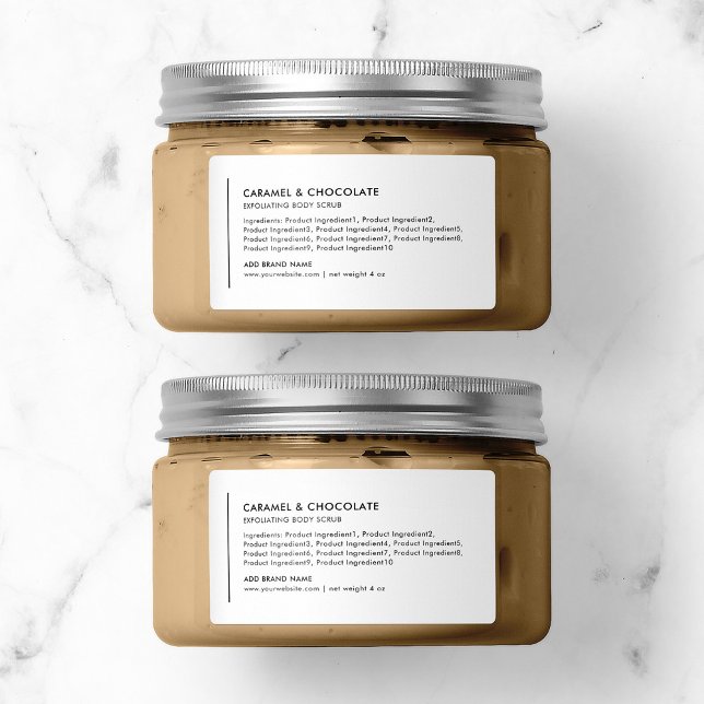 Vertikale Linie Hinzufügen moderner Markeninhalte Adressaufkleber (Von Creator hochgeladen)