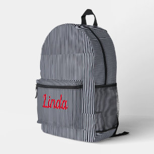 Vertikale Linien Bedruckter Rucksack