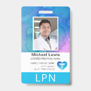 Vertikale LPN, Licensed Practical Nurse, Ausweis m
