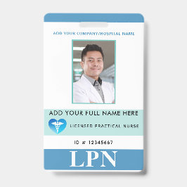 Vertikale LPN, lizenzierte praktische Krankenschwe Ausweis