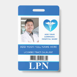Vertikale LPN, lizenzierte praktische Krankenschwe Ausweis