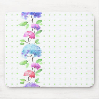 Vertikale nahtlose Mustergrenze des Aquarells Mousepad